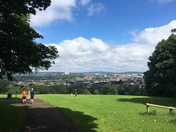 Photo by Gary Butterfield two person walking under green tree during daytime